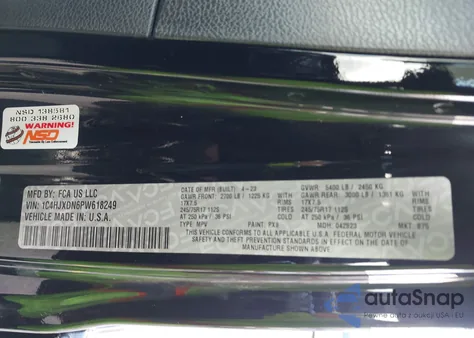 2023 Jeep Wrangler 4-Door Sport S 4X4 из США, поврежденный, VIN 1C4HJXDN6PW618249